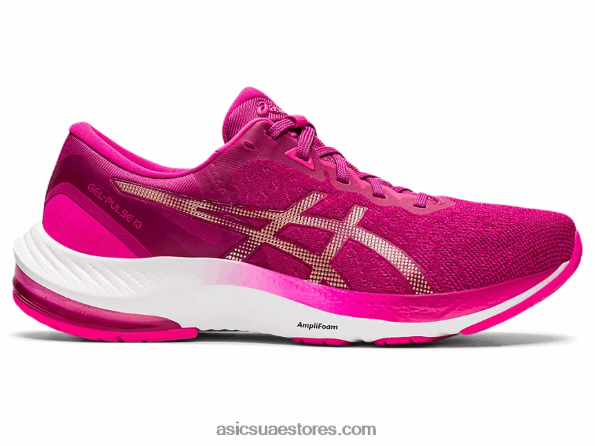Asics الفوشيه الأحمر / الشمبانيا نبض هلام 13 2N24DJ3324