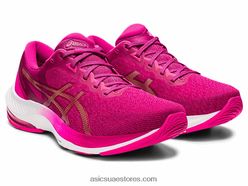 Asics الفوشيه الأحمر / الشمبانيا نبض هلام 13 2N24DJ3324