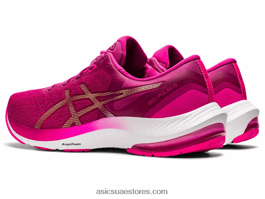 Asics الفوشيه الأحمر / الشمبانيا نبض هلام 13 2N24DJ3324