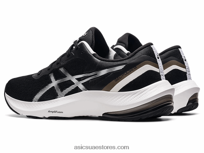 Asics أسود / أبيض نبض هلام 13 2N24DJ3353