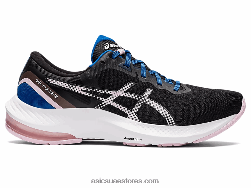 Asics أسود / بالكاد ارتفع نبض هلام 13 2N24DJ3509