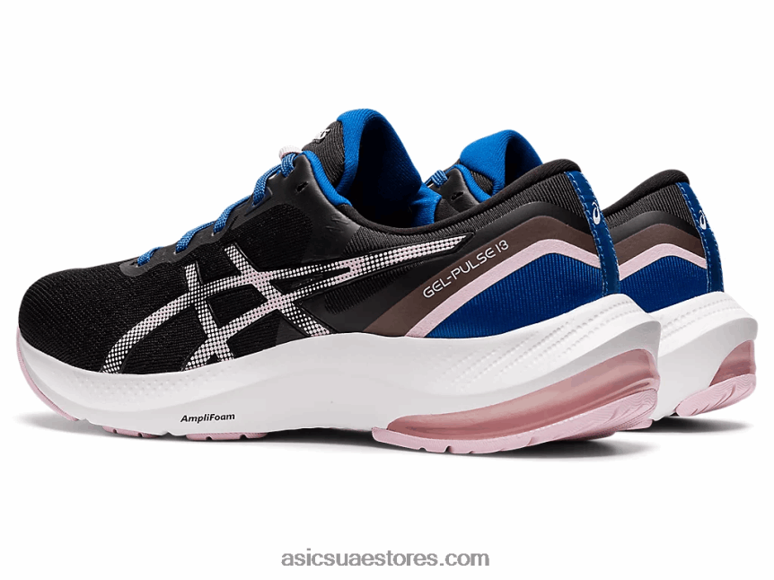 Asics أسود / بالكاد ارتفع نبض هلام 13 2N24DJ3509