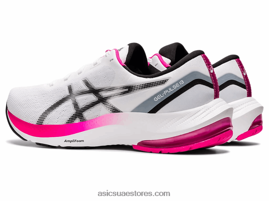 Asics أبيض أسود نبض هلام 13 2N24DJ3518