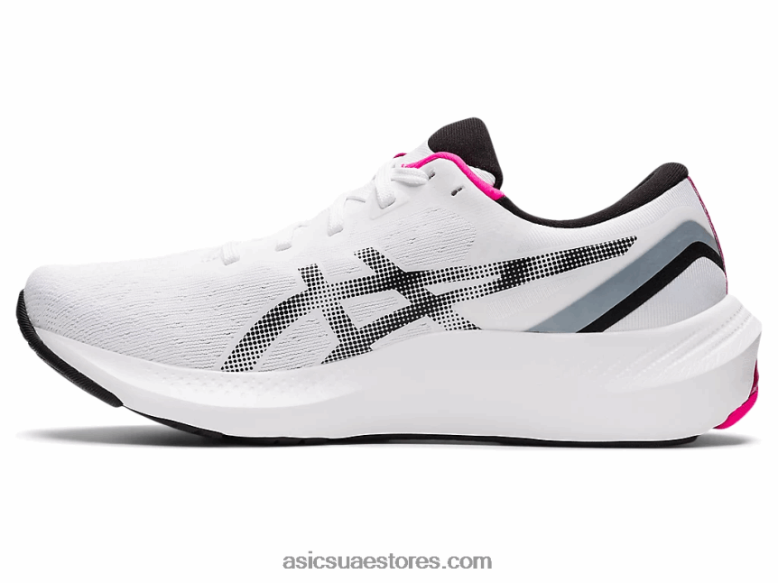 Asics أبيض أسود نبض هلام 13 2N24DJ3518