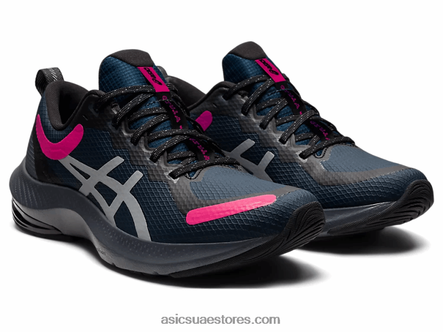 Asics الهذيان الأزرق / الوردي الفرنسي جل نبض 13 مخرز 2N24DJ3628