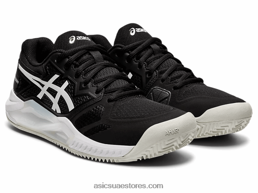Asics أسود / أبيض جل شالنجر 13 طين 2N24DJ3656
