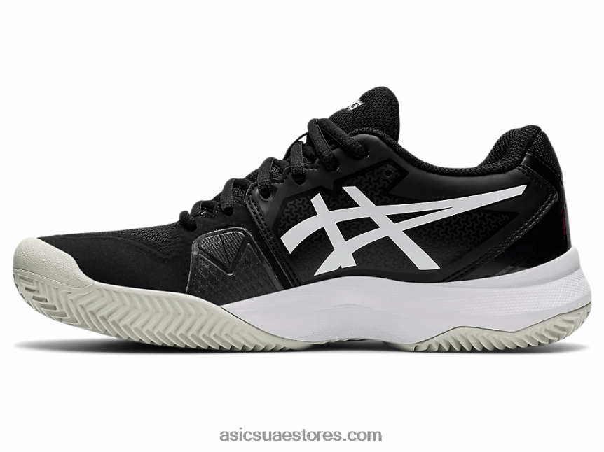 Asics أسود / أبيض جل شالنجر 13 طين 2N24DJ3656