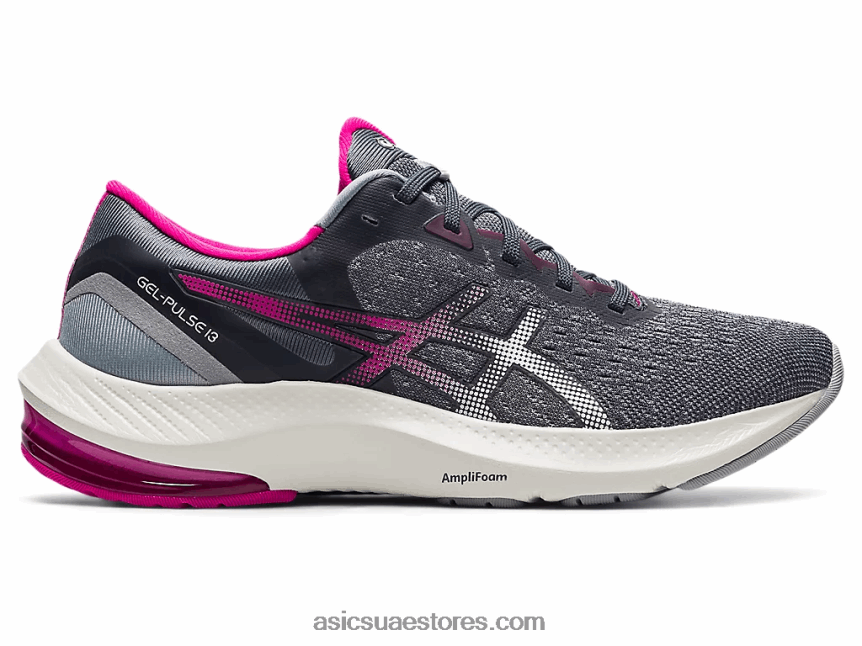 Asics الناقل رمادي / أبيض نبض هلام 13 2N24DJ3727