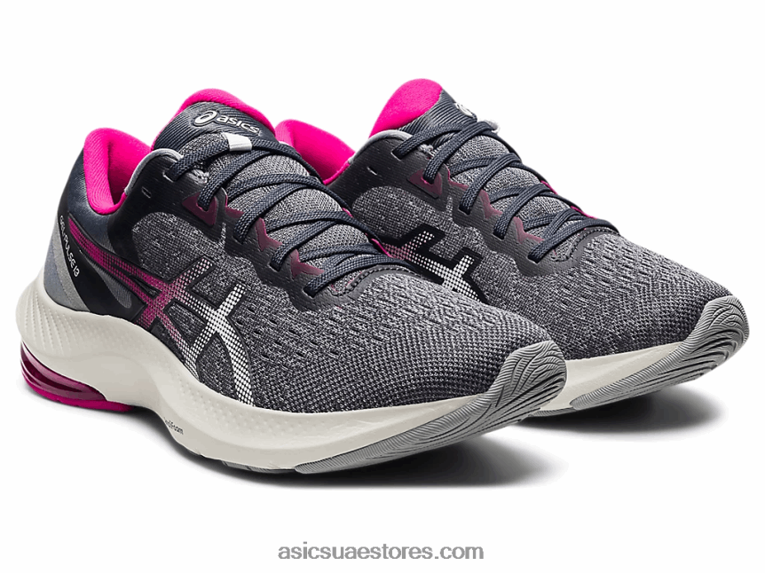 Asics الناقل رمادي / أبيض نبض هلام 13 2N24DJ3727