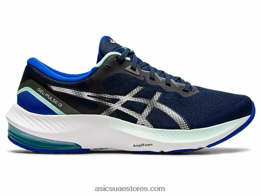 Asics أزرق فرنسي / أبيض نبض هلام 13 2N24DJ3728