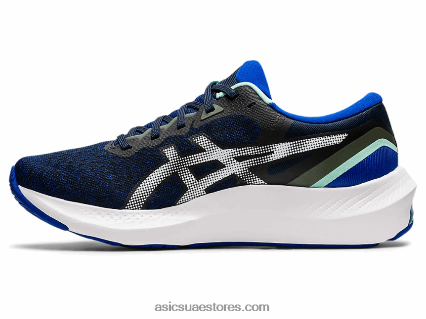 Asics أزرق فرنسي / أبيض نبض هلام 13 2N24DJ3728
