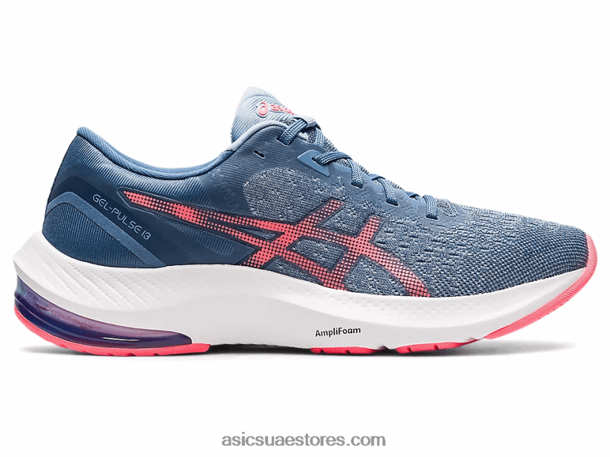 Asics العاصفة الزرقاء / اشتعلت فيه النيران المرجانية نبض هلام 13 2N24DJ3731