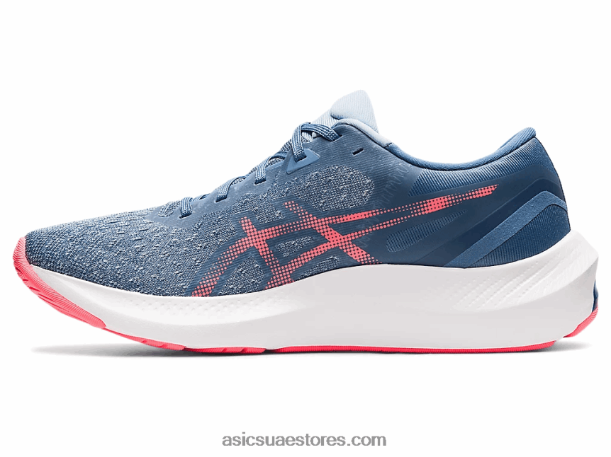 Asics العاصفة الزرقاء / اشتعلت فيه النيران المرجانية نبض هلام 13 2N24DJ3731