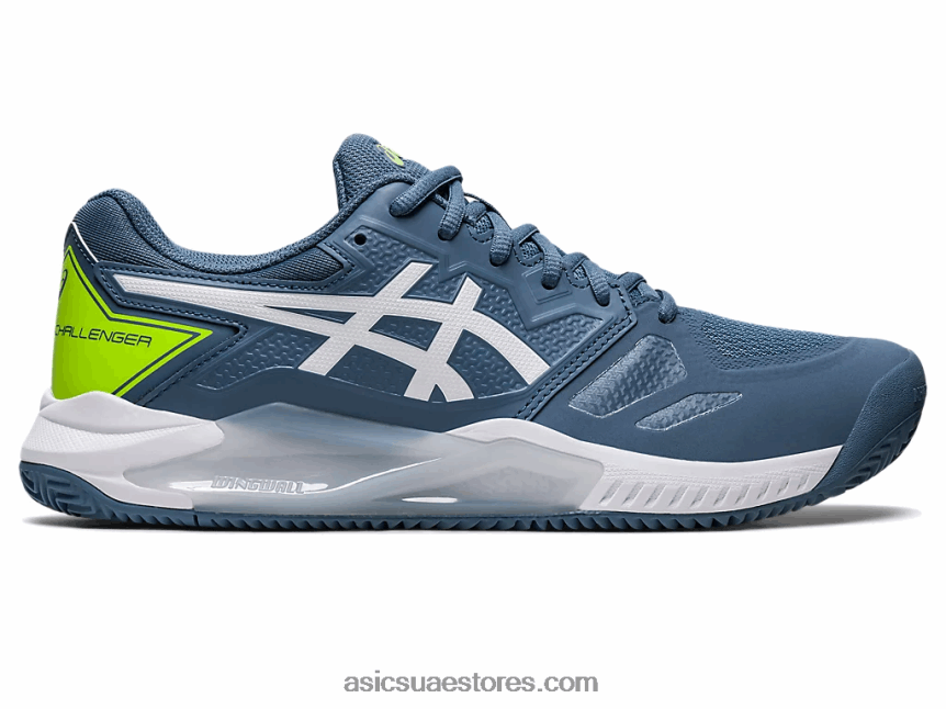 Asics أزرق صلب / أبيض جل شالنجر 13 طين 2N24DJ430