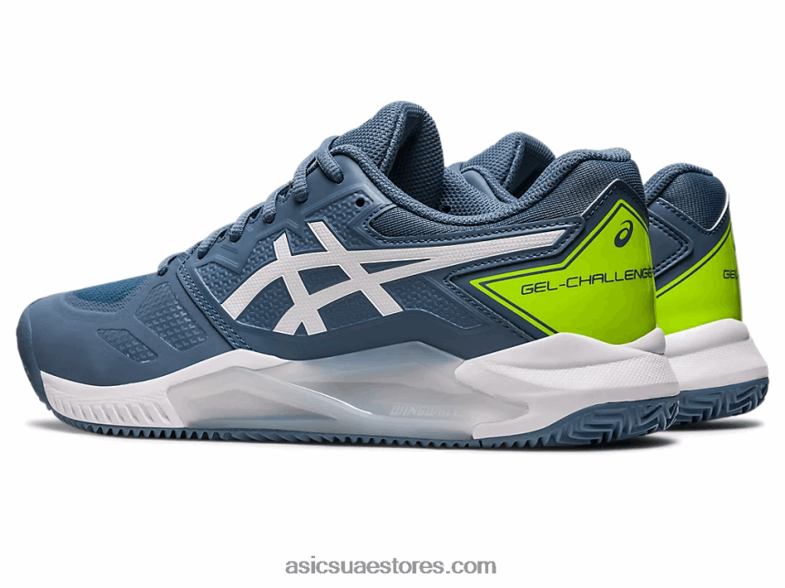 Asics أزرق صلب / أبيض جل شالنجر 13 طين 2N24DJ430