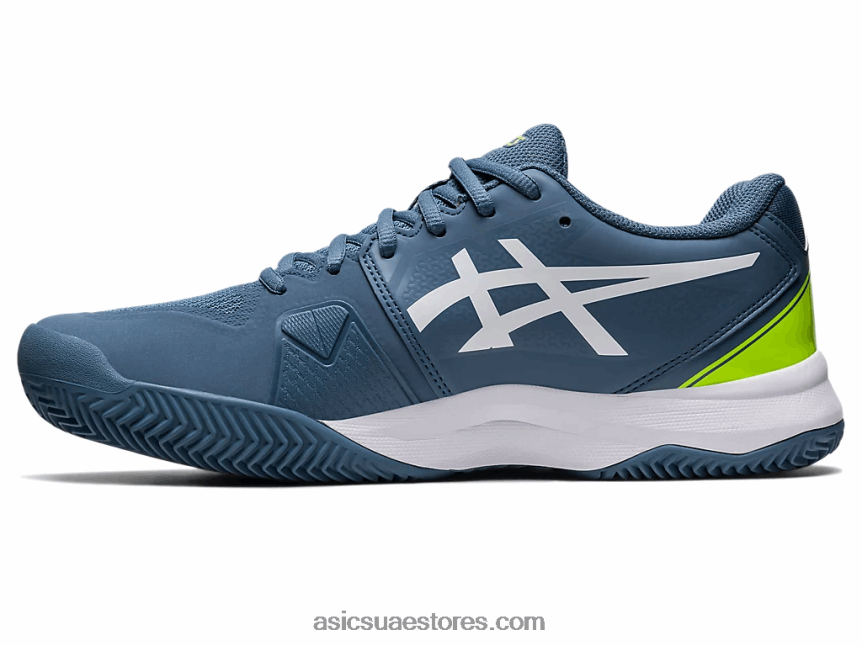 Asics أزرق صلب / أبيض جل شالنجر 13 طين 2N24DJ430