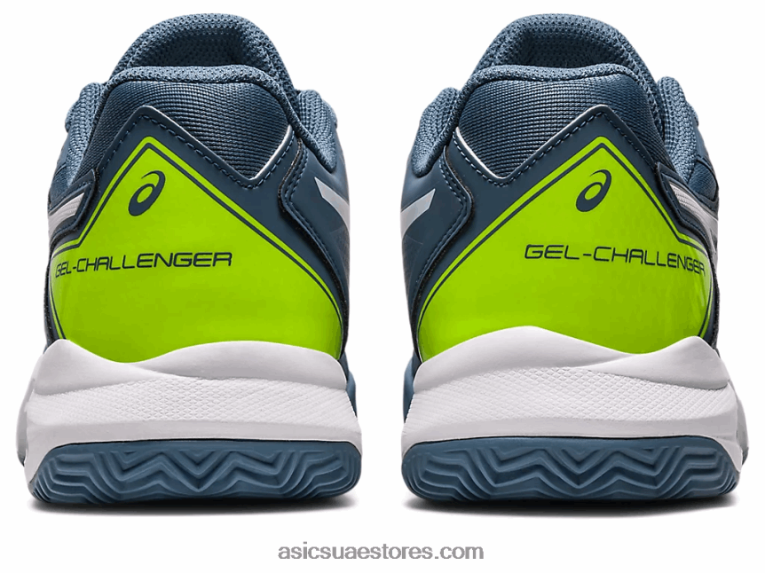 Asics أزرق صلب / أبيض جل شالنجر 13 طين 2N24DJ430