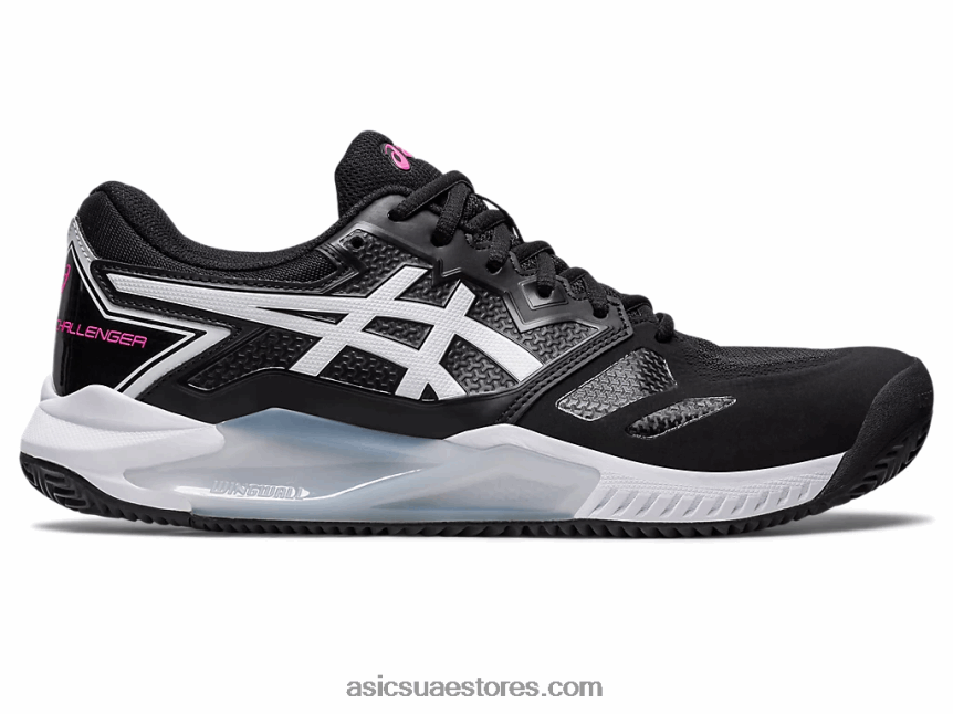 Asics أسود / وردي ساخن جل شالنجر 13 طين 2N24DJ553
