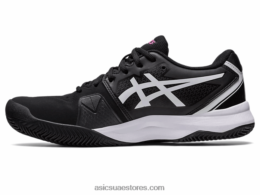 Asics أسود / وردي ساخن جل شالنجر 13 طين 2N24DJ553