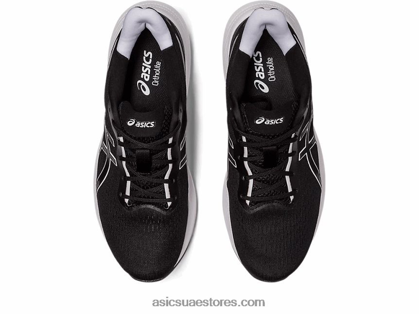 Asics أسود / أبيض نبض جل 14 عريض 2N24DJ2466