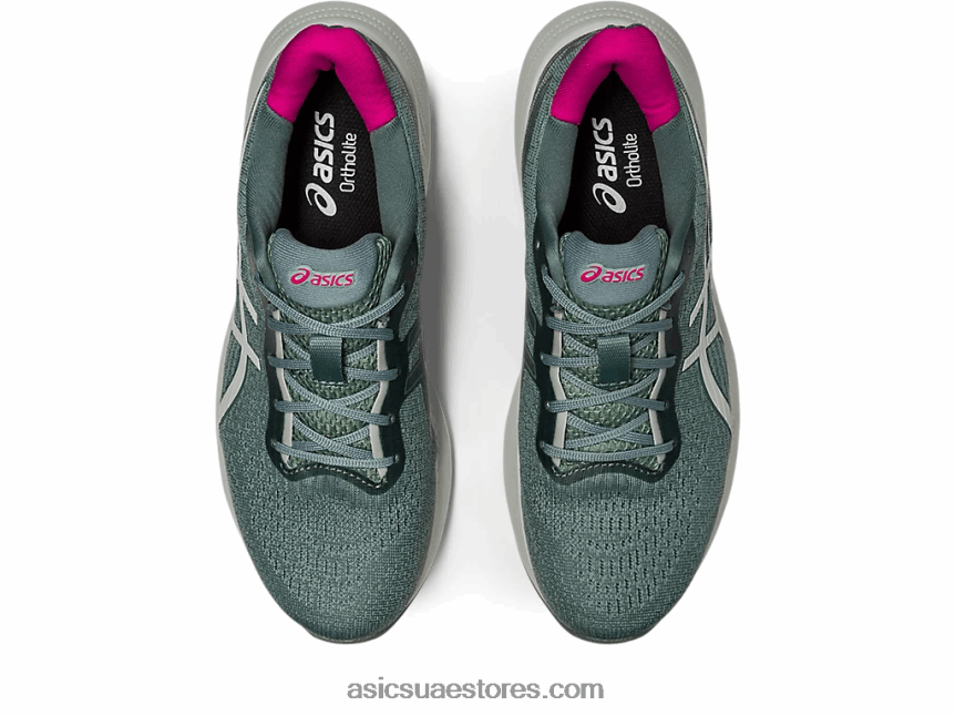 Asics لائحة الرمادي / اللبلاب جل نبض 14 2N24DJ2517