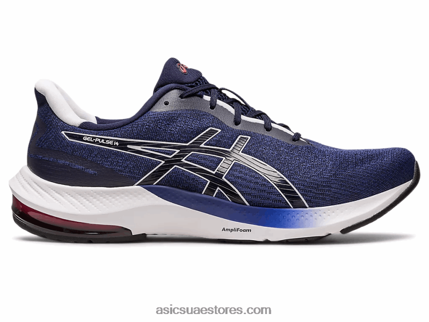 Asics أزرق نيلي / أبيض جل نبض 14 2N24DJ418