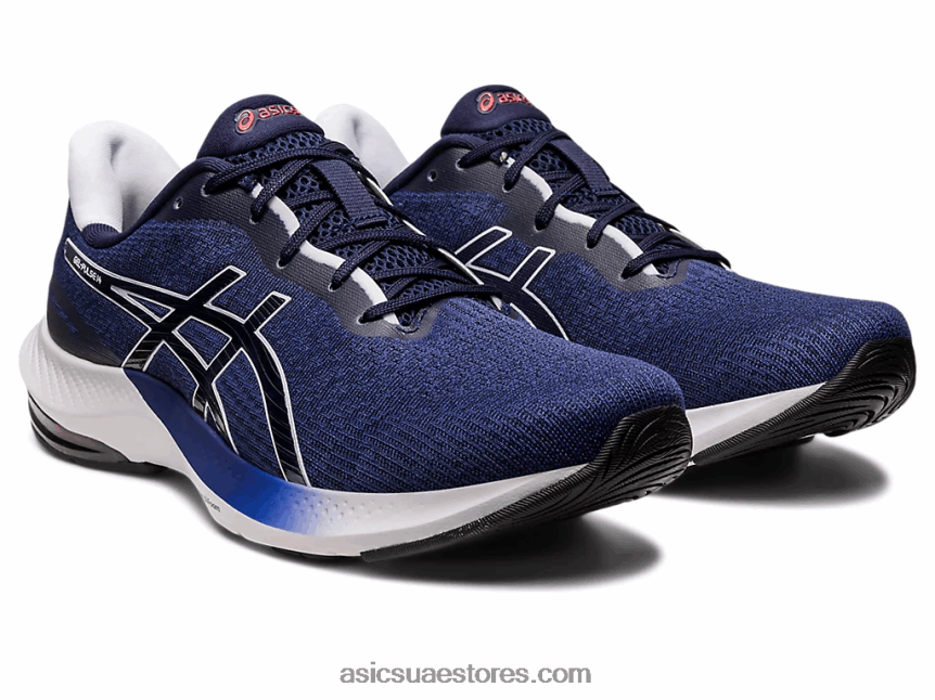 Asics أزرق نيلي / أبيض جل نبض 14 2N24DJ418