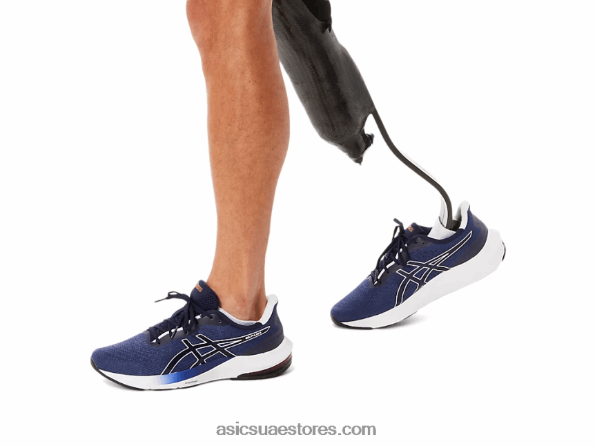 Asics أزرق نيلي / أبيض جل نبض 14 2N24DJ418