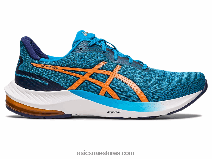 Asics الجزيرة الزرقاء / الشمس الخوخ جل نبض 14 2N24DJ437