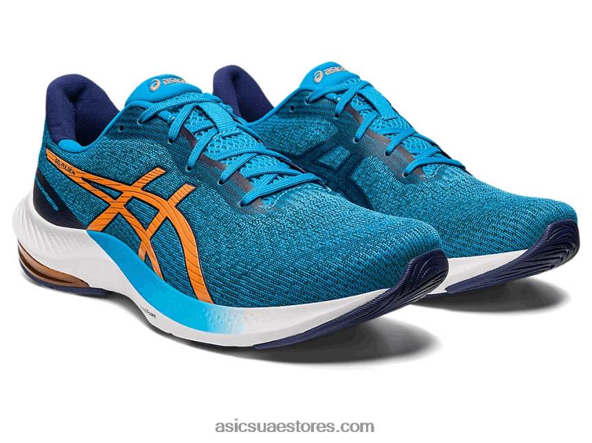 Asics الجزيرة الزرقاء / الشمس الخوخ جل نبض 14 2N24DJ437
