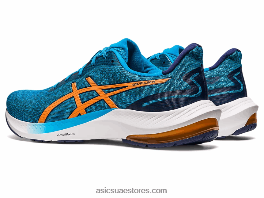 Asics الجزيرة الزرقاء / الشمس الخوخ جل نبض 14 2N24DJ437