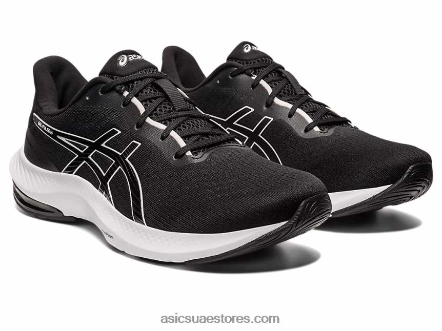 Asics أسود / أبيض جل نبض 14 2N24DJ468
