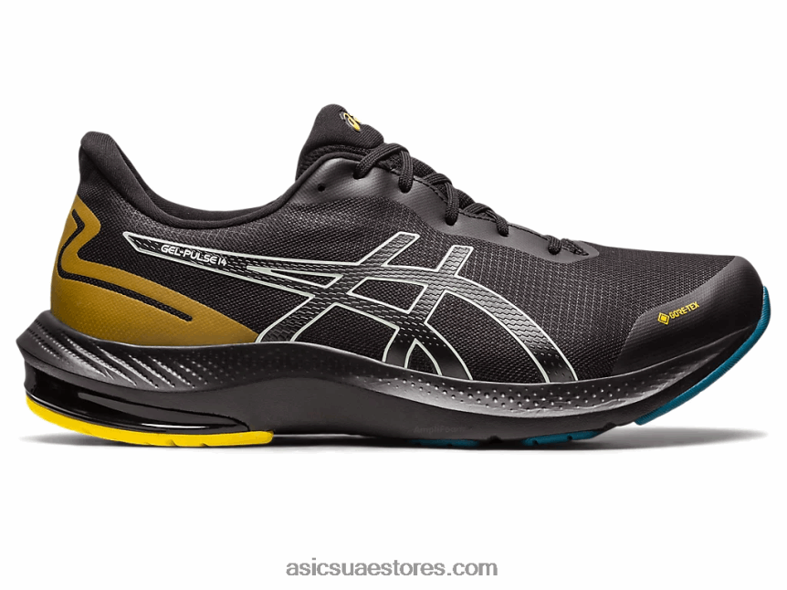 Asics أسود / أخضر جل النبض 14 جي تي اكس 2N24DJ518