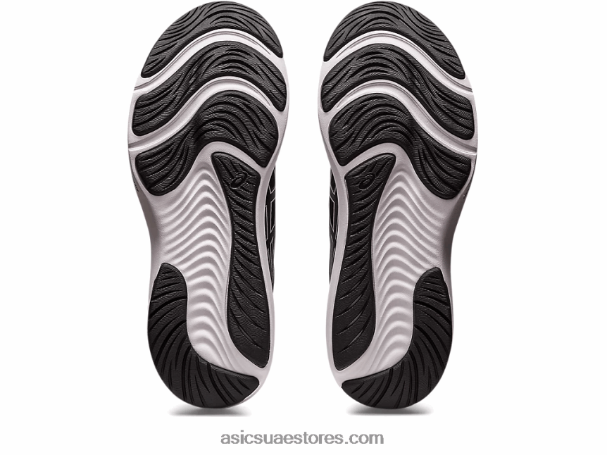 Asics أسود / أبيض جل نبض 14 2N24DJ560
