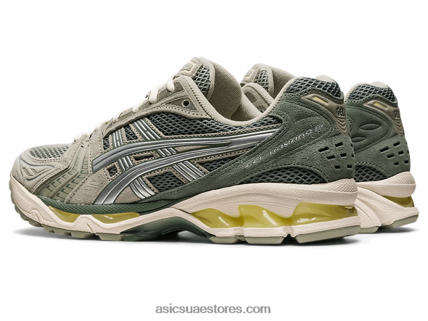 Asics رمادي زيتوني / فضي نقي جل كيانو 14 2N24DJ625
