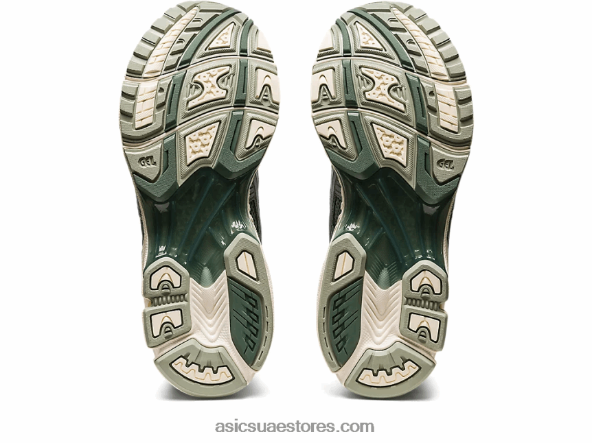 Asics رمادي زيتوني / فضي نقي جل كيانو 14 2N24DJ625