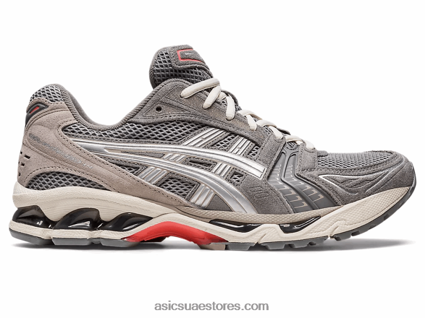 Asics الطين الرمادي / الفضة النقية جل كيانو 14 2N24DJ653