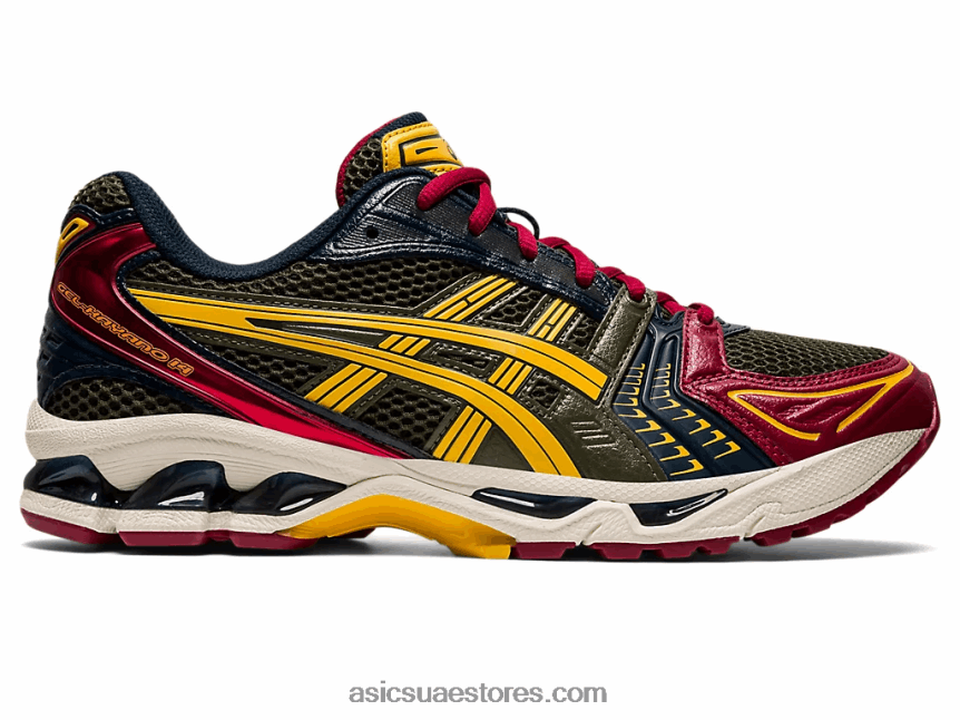 Asics قماش زيتون / عسل جل كيانو 14 2N24DJ988