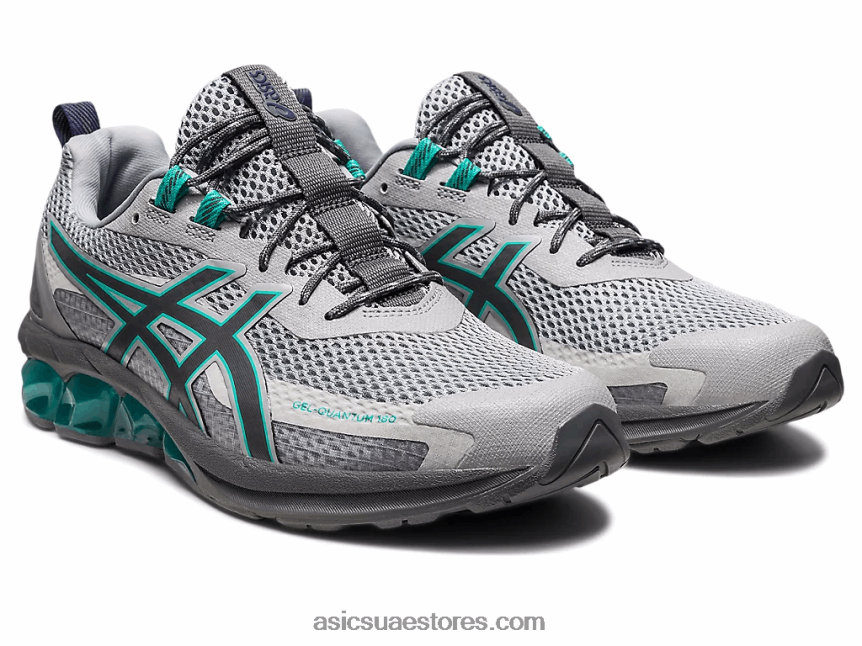 Asics الرمادي الجليدي / الشلال هلام الكم 180 السابع 2N24DJ114