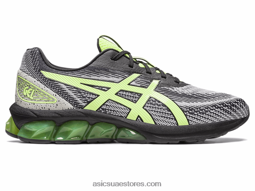 Asics أسود / أخضر ليموني هلام الكم 180 السابع 2N24DJ126