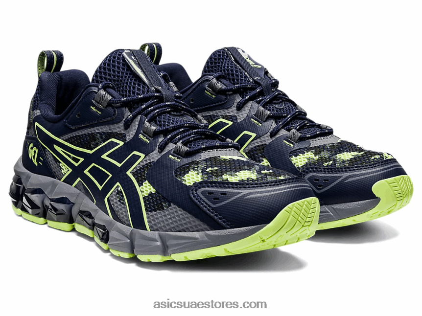 Asics منتصف الليل / أخضر ليموني جل الكم 180 2N24DJ1260