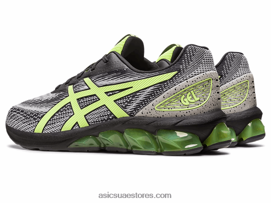 Asics أسود / أخضر ليموني هلام الكم 180 السابع 2N24DJ126