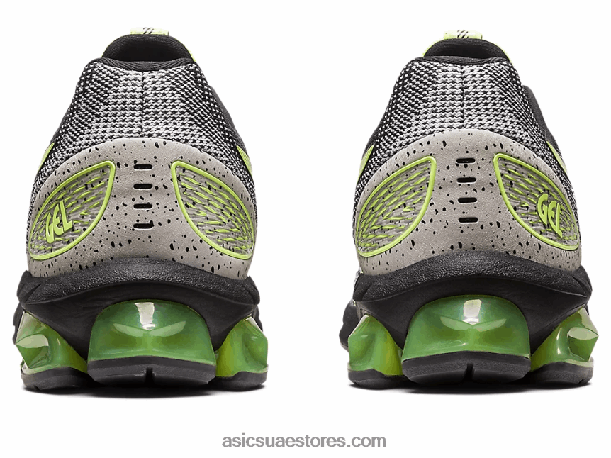 Asics أسود / أخضر ليموني هلام الكم 180 السابع 2N24DJ126