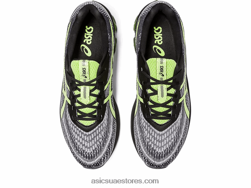 Asics أسود / أخضر ليموني هلام الكم 180 السابع 2N24DJ126