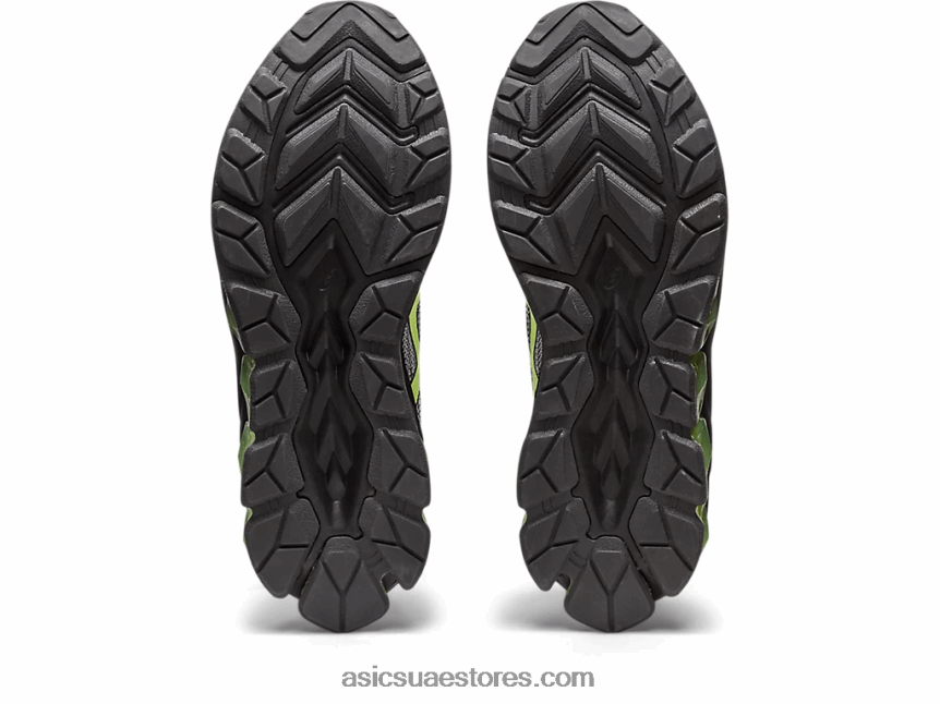Asics أسود / أخضر ليموني هلام الكم 180 السابع 2N24DJ126