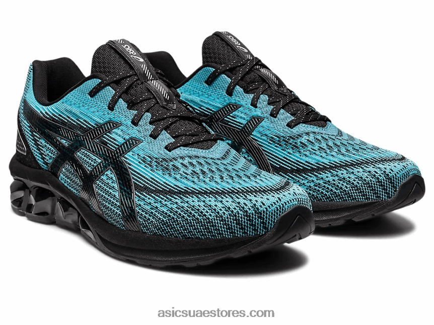 Asics مشرق سماوي / أسود هلام الكم 180 السابع 2N24DJ132