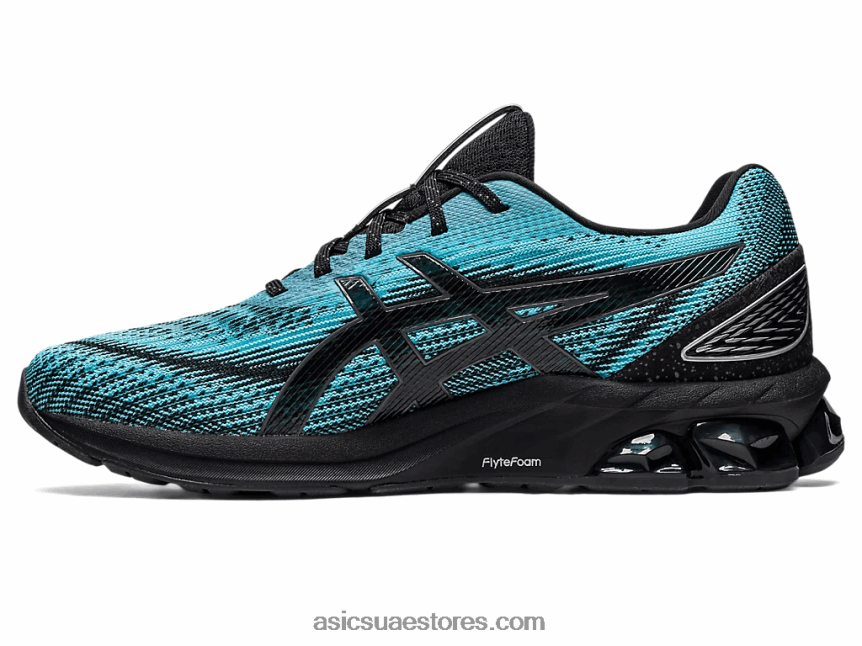Asics مشرق سماوي / أسود هلام الكم 180 السابع 2N24DJ132