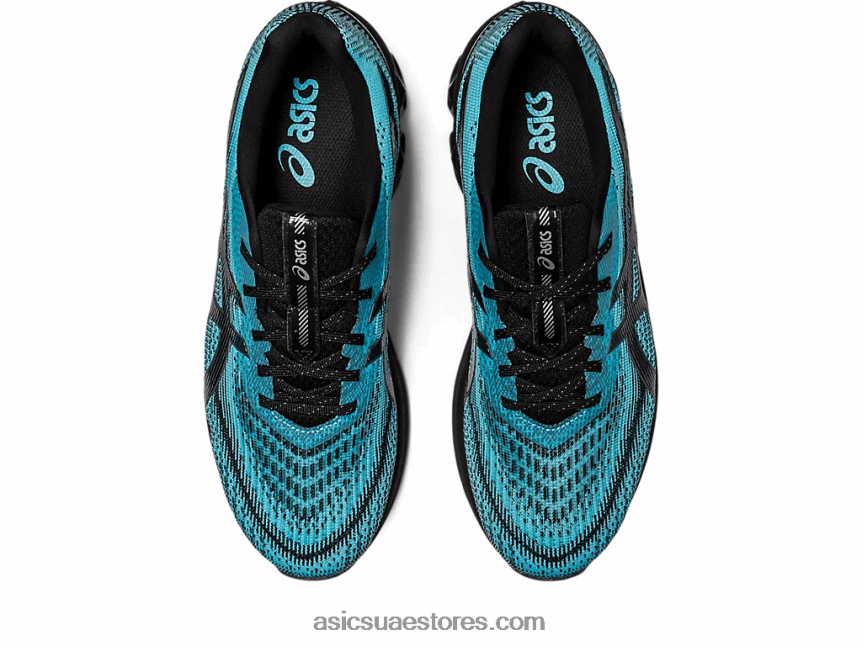 Asics مشرق سماوي / أسود هلام الكم 180 السابع 2N24DJ132