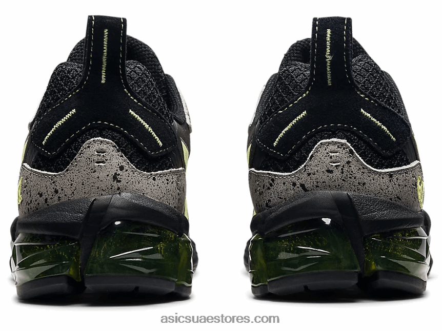 Asics أسود / أصفر توهج جل الكم 180 2N24DJ1544