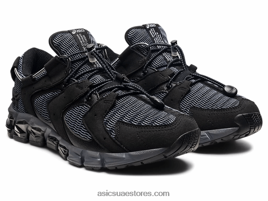 Asics أسود / رمادي الناقل جل الكم 180 إعادة 2N24DJ1659